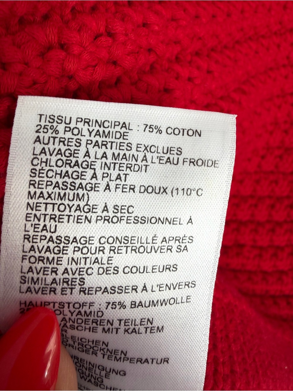 ba&sh - Gaspard Red Textured Cardigan - NWOT - XS - Picture 13 of 15